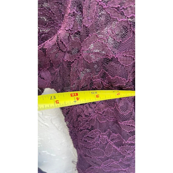 Eliza J Womens Long Sleeve Collared Button Down Pleated Dress Plum Purple Sz 10 - Picture 13 of 16